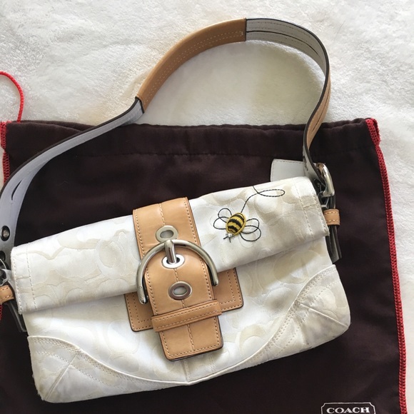Coach Buzzy Bee Purse in White - Picture 1 of 6